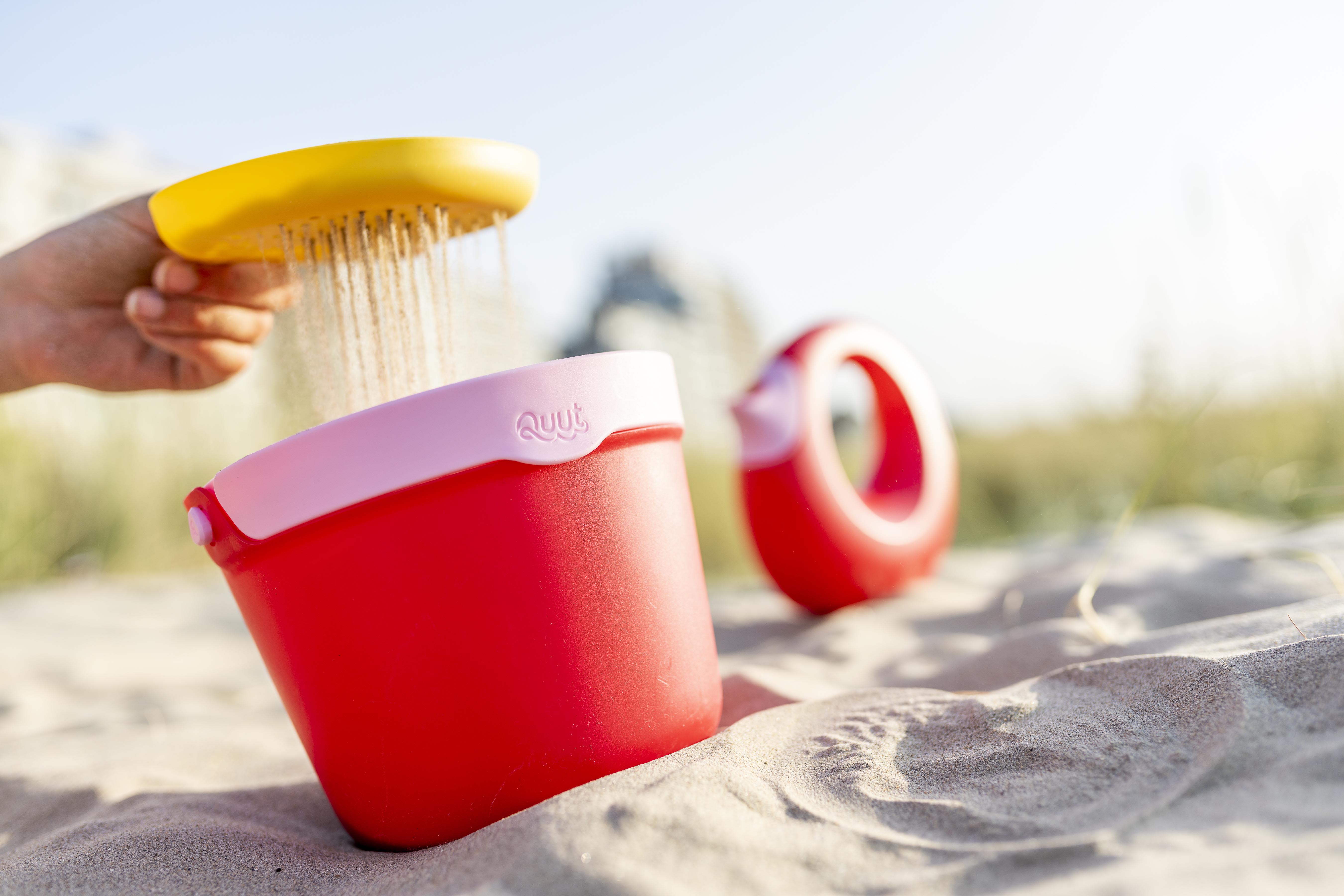 Kindereimer Sieb Sand Bucki Rot Quut
