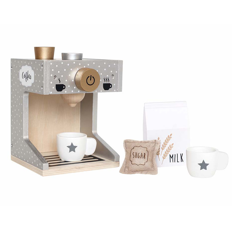 Kaffeemaschine Holzspielzeug Kinder Jabadabado