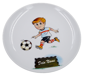 Kinderteller - Fußballspieler Porzellan