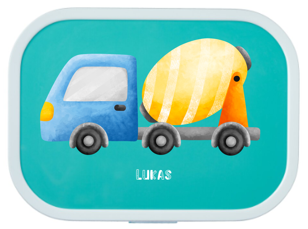 Lunchbox personalisiert Kinder LKW