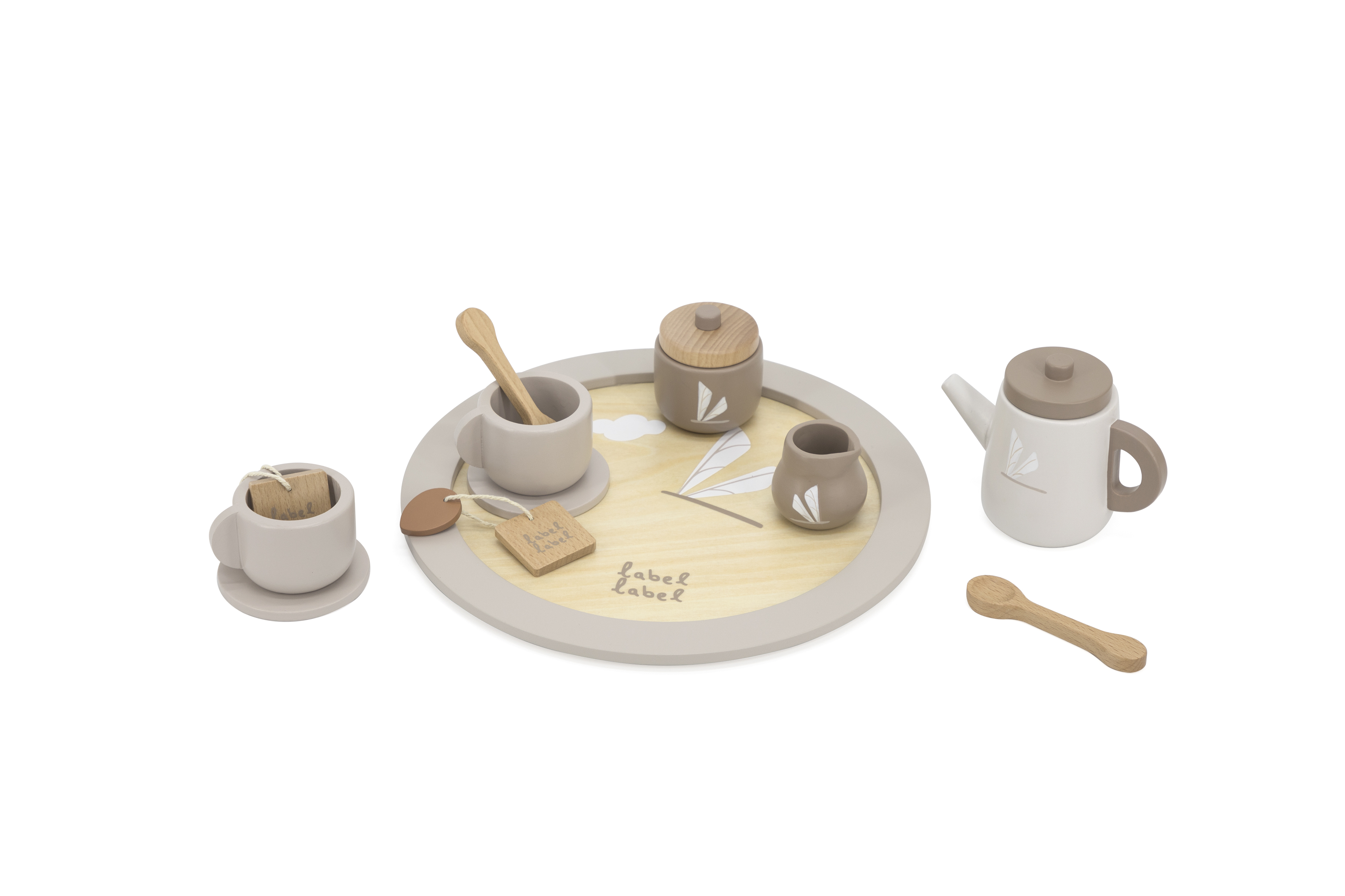 Teeservice Set Kinder Holz Label Label Nougat Teeservice Set Kinder Holz Label Label Nougat