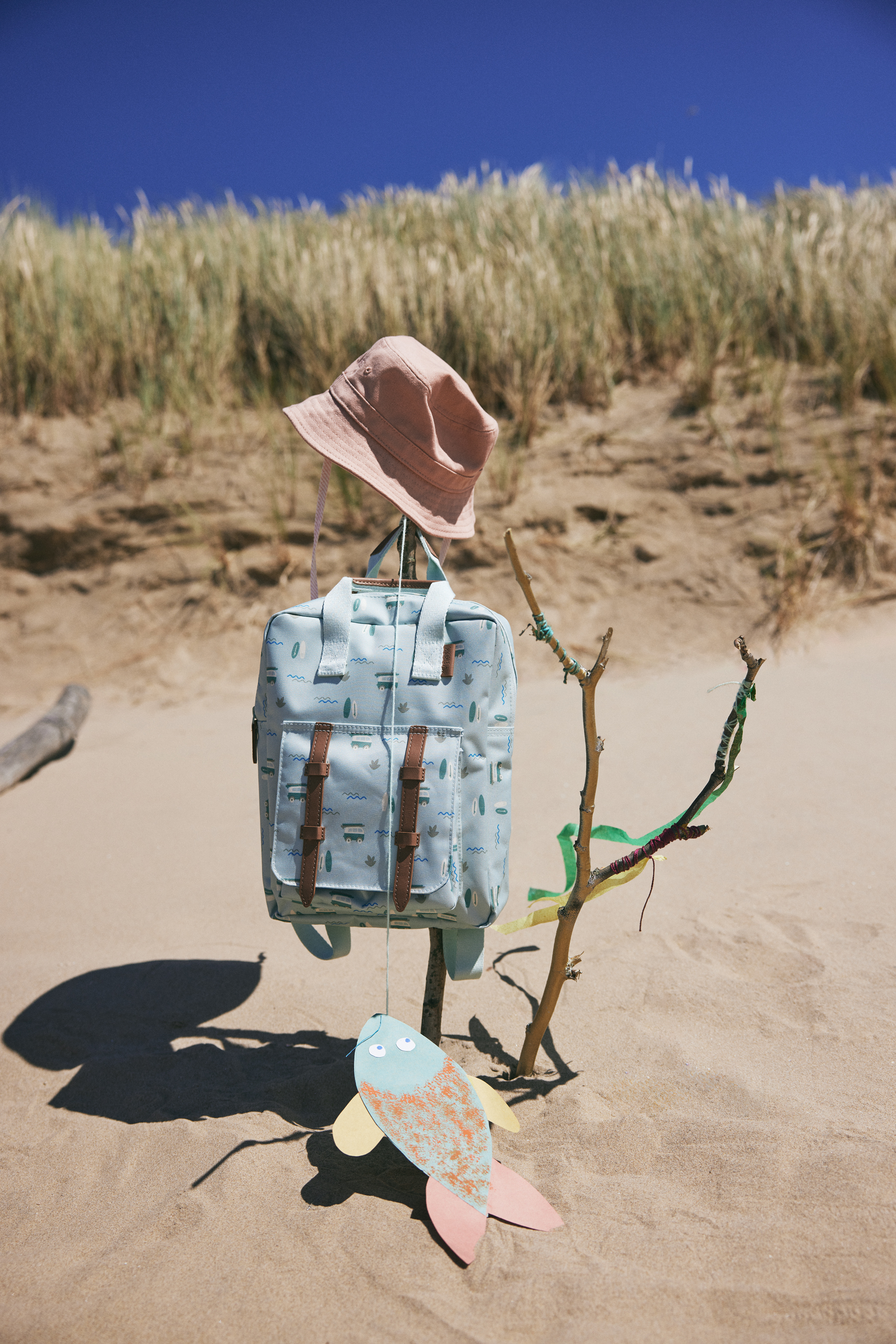 Kinder Rucksack groß Fresk Bulli Surfer Boy