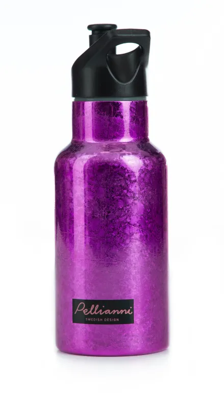 Kinder Thermosflasche Glitzer Lila Pellianni