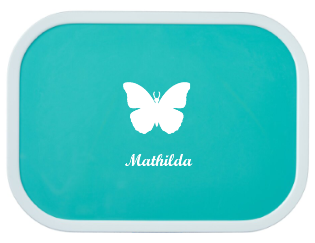 Bentobox mit Namen Kinder Schmetterling