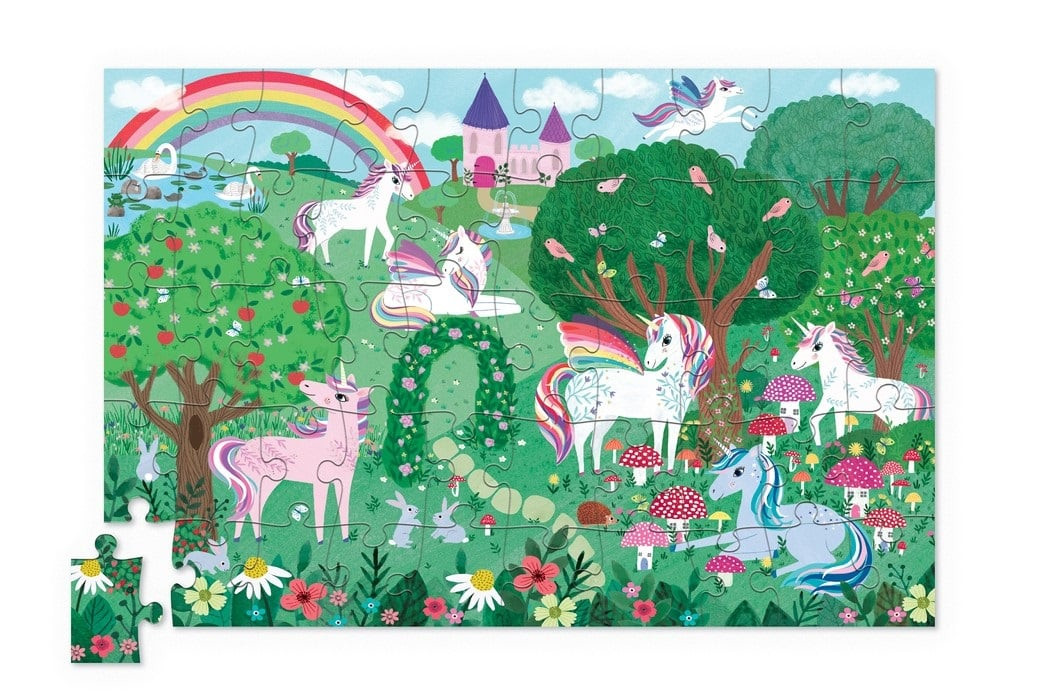 Puzzle 50 Teile Crocodile Creek Reisepuzzle Unicorn Dream