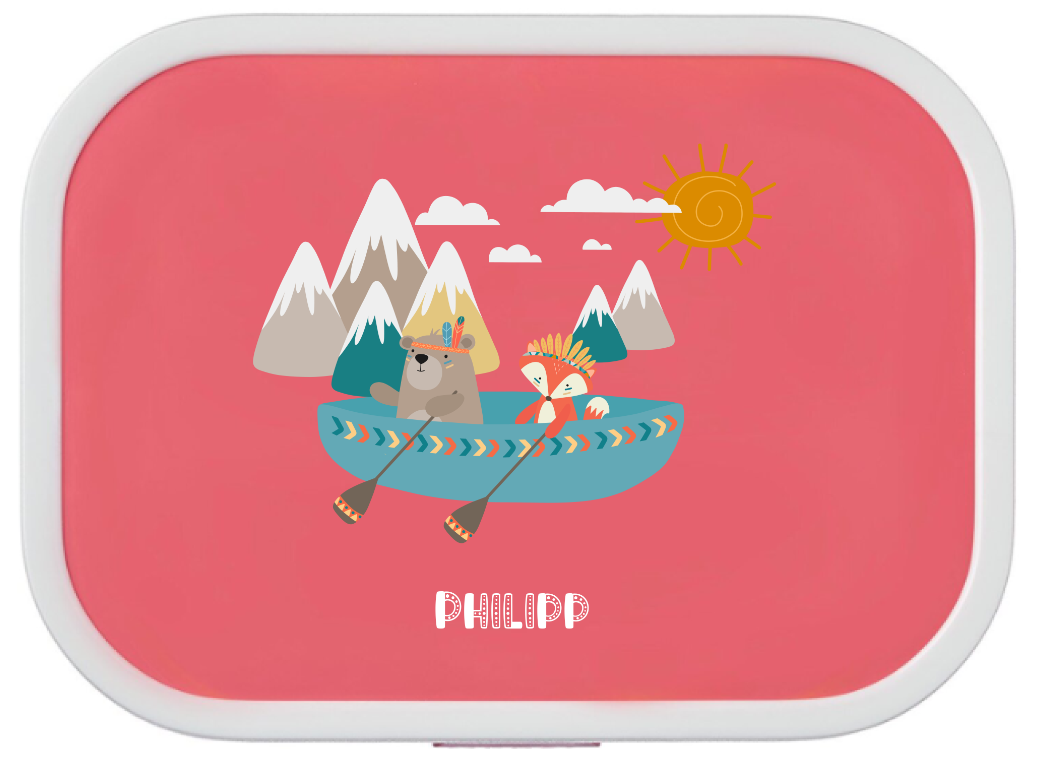 Bentobox personalisiert Kinder Fuchs Bär Bentobox personalisiert Kinder Fuchs Bär