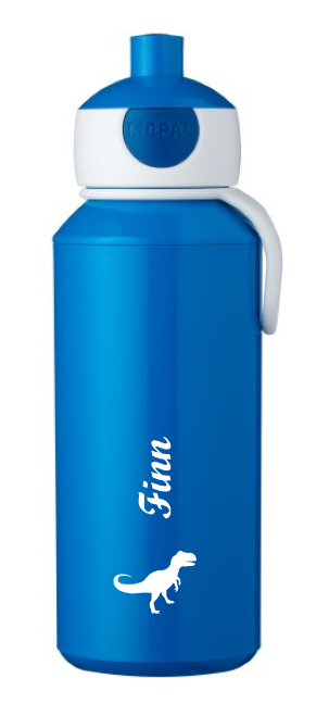 Trinkflasche Kinder personalisiert Dino