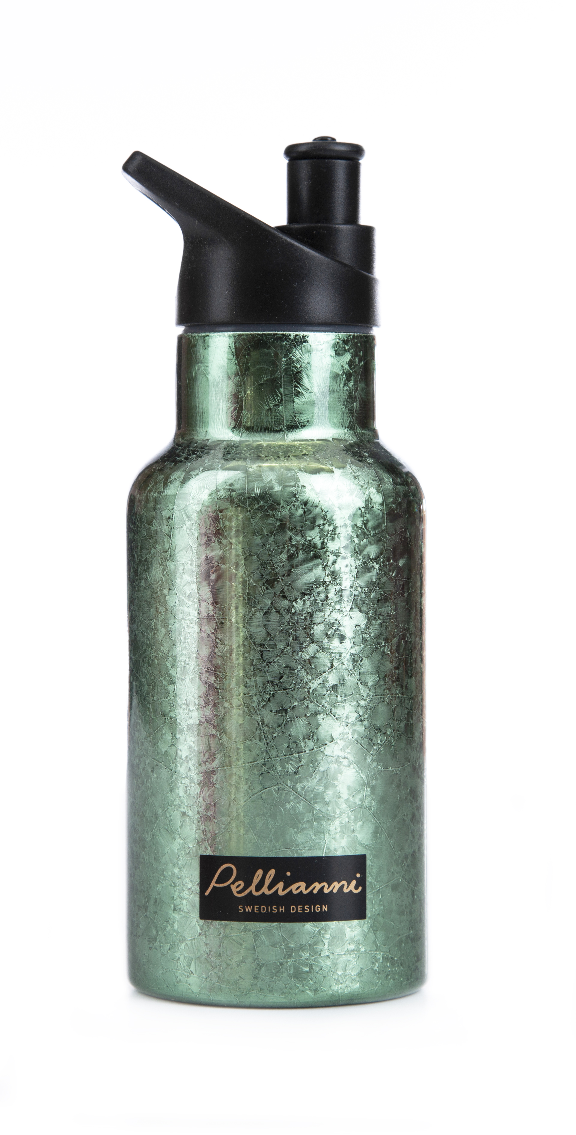 Kinder Thermosflasche Glitzer Grün Pellianni