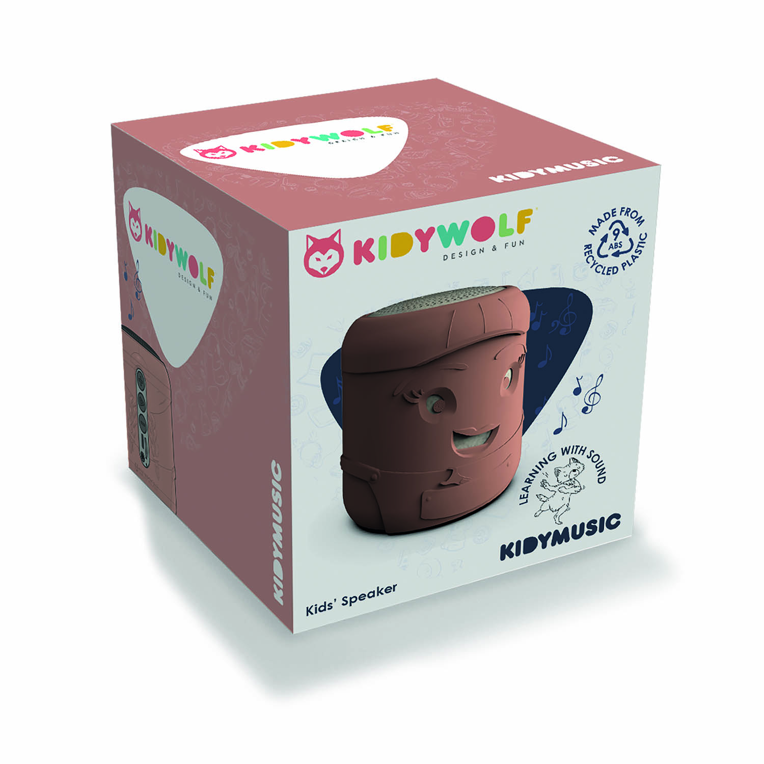 Kinder Bluetooth Lautsprecher Apricot Kidywolf