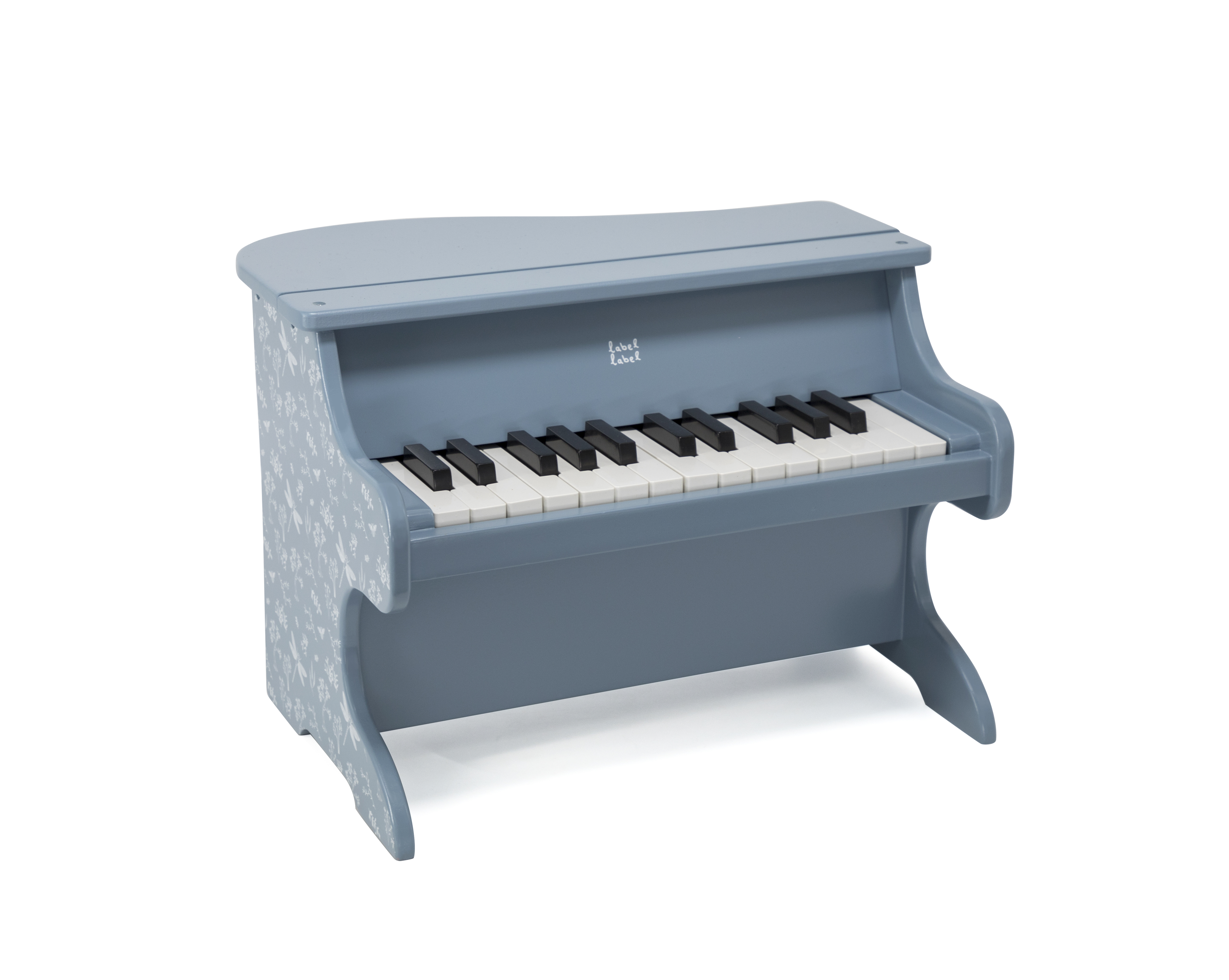Holz Klavier Kinder Blau Label Label