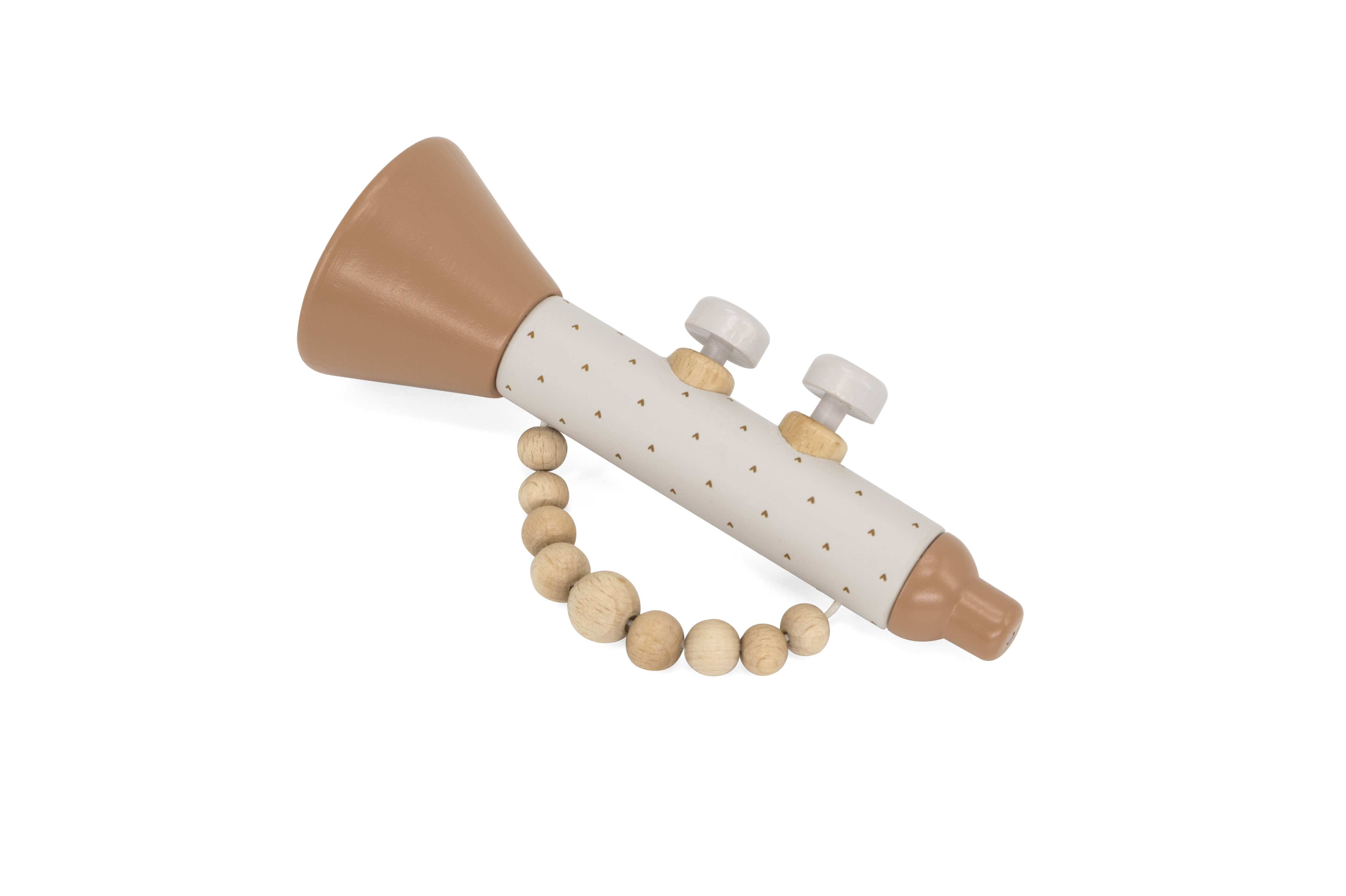 Trompete Kinder Holz Label Label Nougat