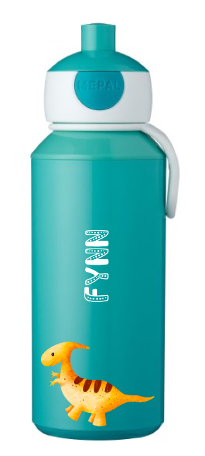 Trinkflasche Kinder mit Namen Dino Dinosaurier