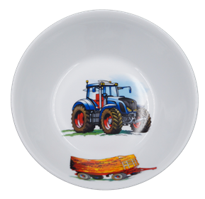 Kinderschüssel Porzellan Traktor Lieferumfang Set-Artikel: Schüssel Kinderschüssel Porzellan Traktor Lieferumfang Set-Artikel: Schüssel