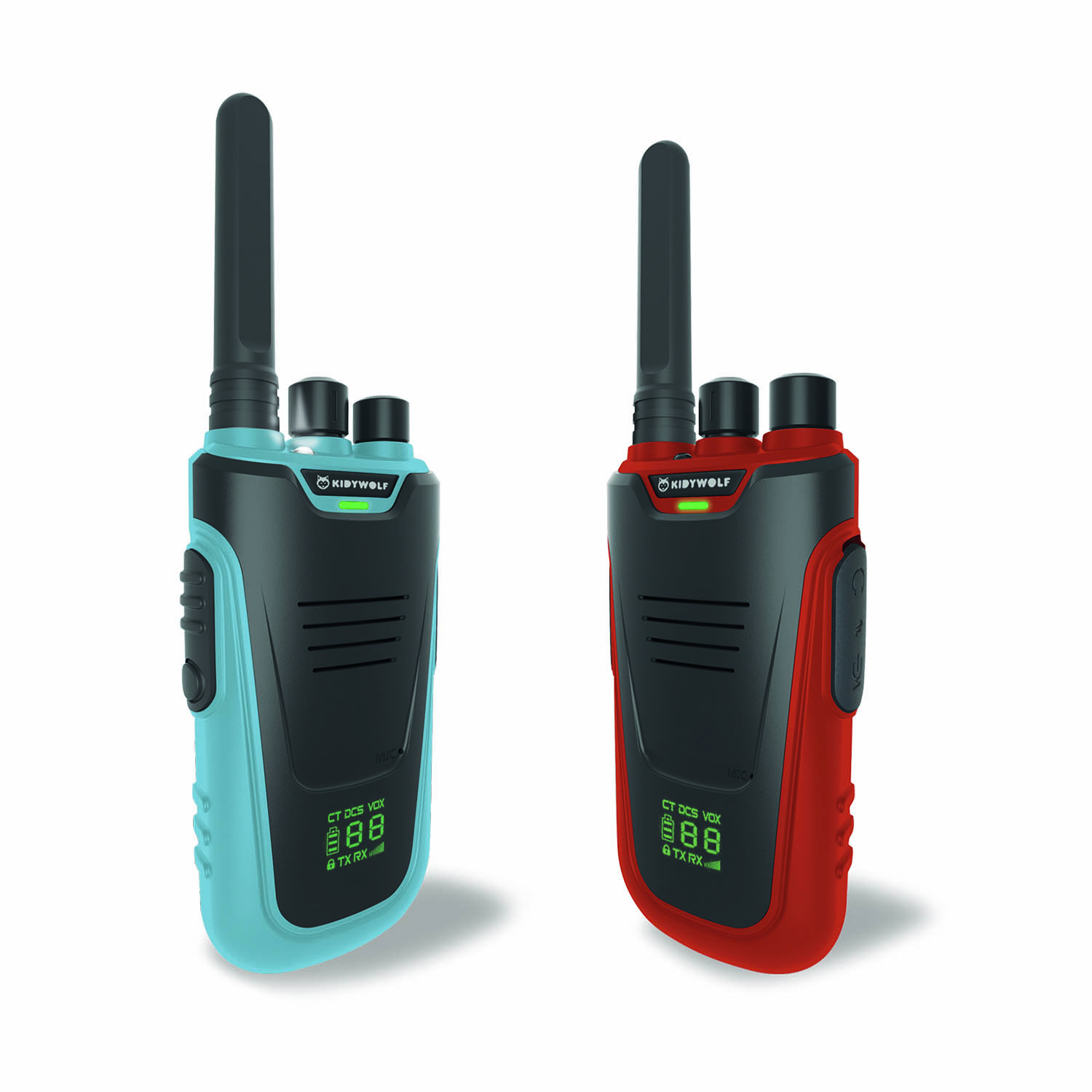 Walkie-Talkies Kinder blau/rot - Kidywolf