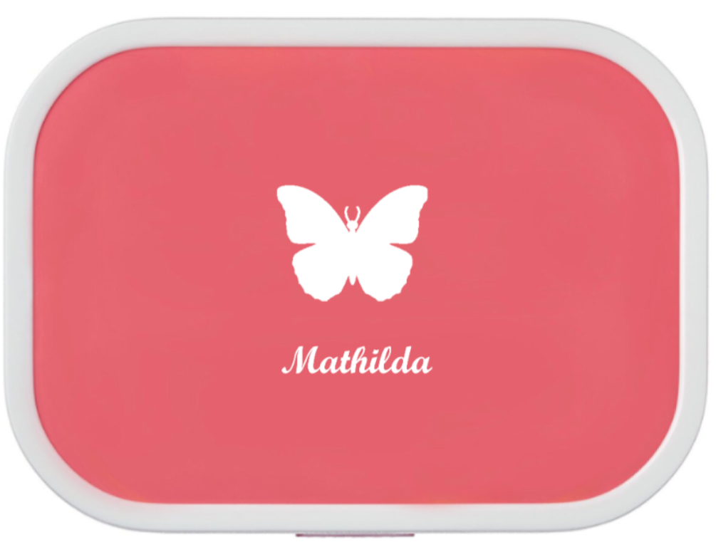 Bentobox mit Namen Kinder Schmetterling