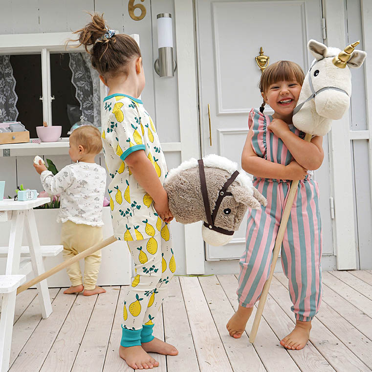 Steckenpferd Einhorn Kinder Holzspielzeug Jabadabado