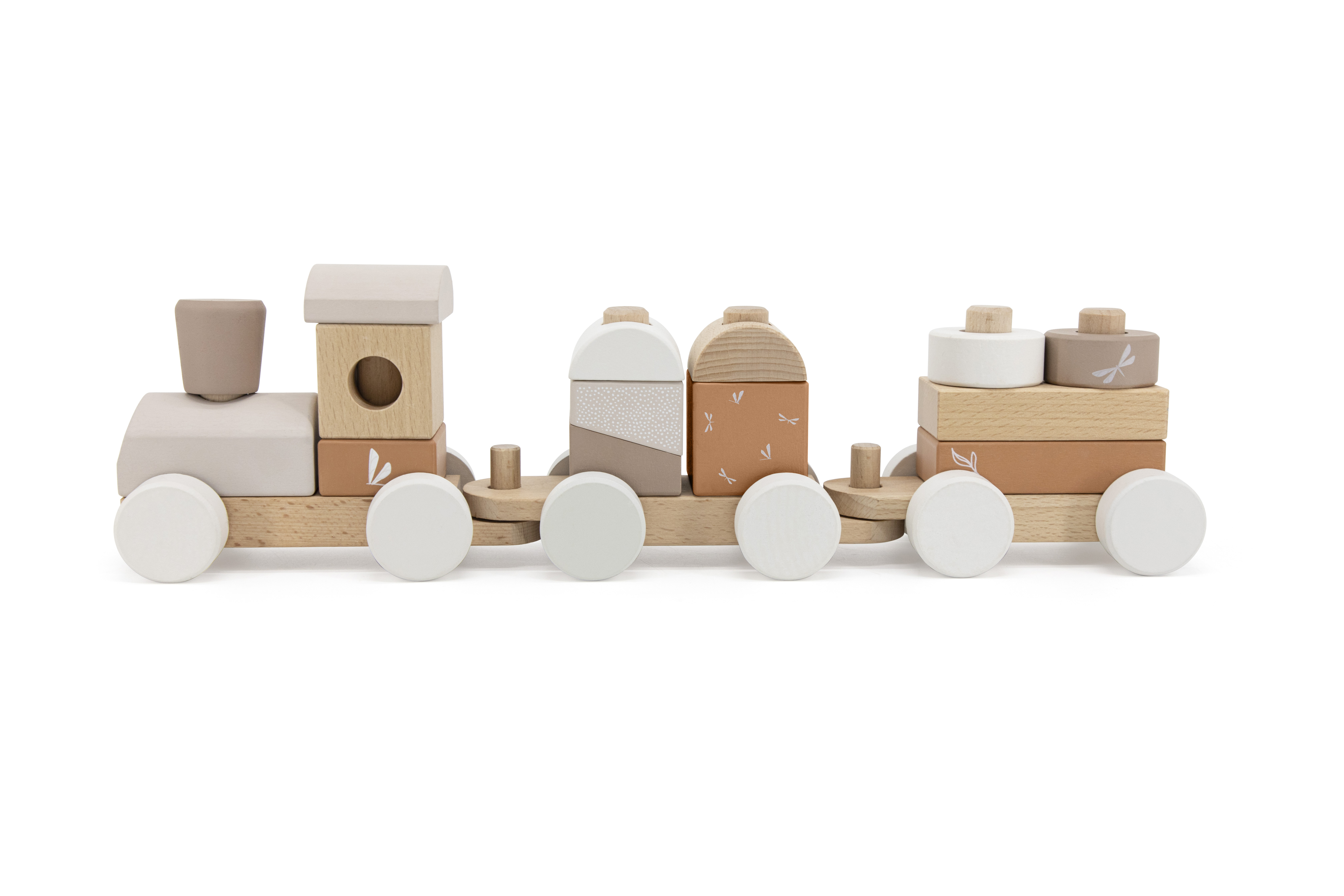 Zug Spielzug Kinder Holz Label Label Nougat