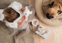 Spielset Tierarztkoffer Kinder Holzspielzeug Jabadabado