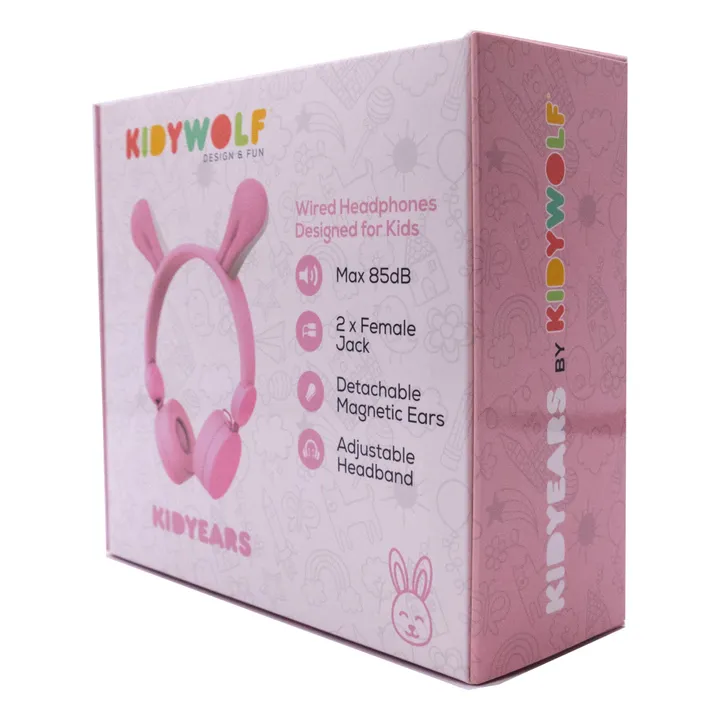 Kinder Kopfhörer Kabel Hase Kidywolf