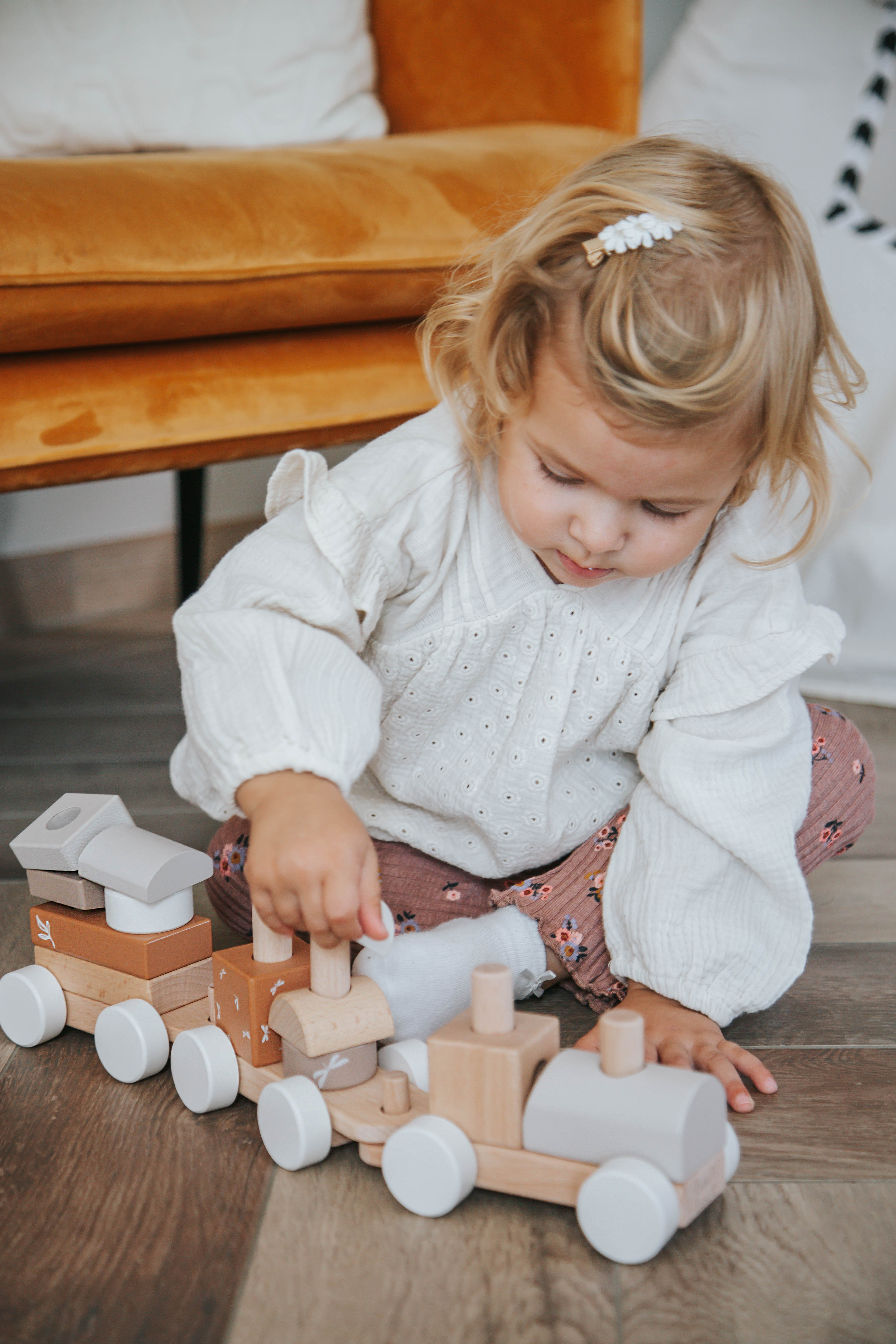 Zug Spielzug Kinder Holz Label Label Nougat