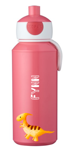 Trinkflasche Kinder mit Namen Dino Dinosaurier
