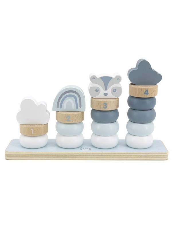 Label Label Stapelringe Blau
