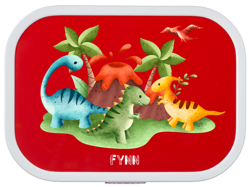 Lunchbox personalisiert Kinder Dino Dinosaurier