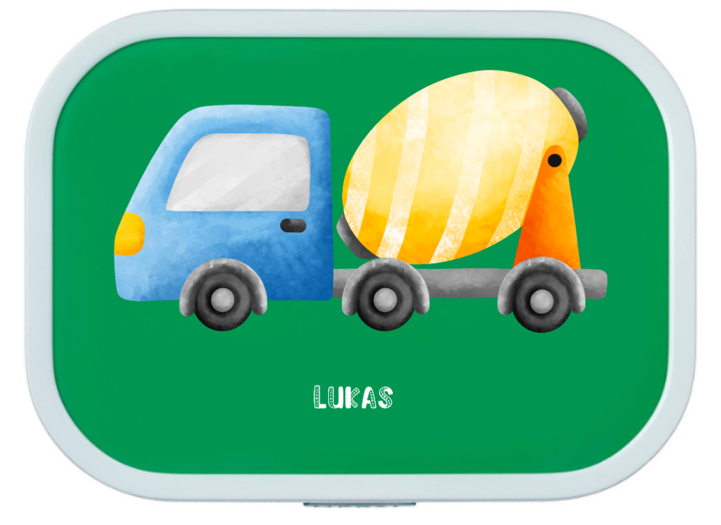 Lunchbox personalisiert Kinder LKW