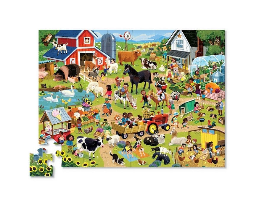 Puzzle Crocodile Creek Day at the Farm Pferd