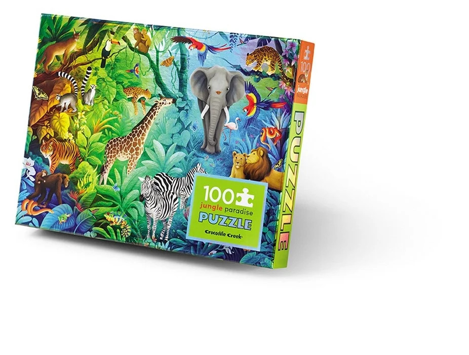 Puzzle Holografisch 100 Teile Crocodile Creek Dschungel 