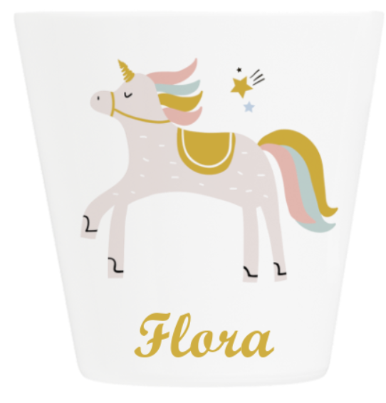 Kinderbecher personalisiert Einhorn Kinderbecher personalisiert Einhorn