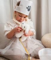 Spielset Tierarztkoffer Kinder Holzspielzeug Jabadabado