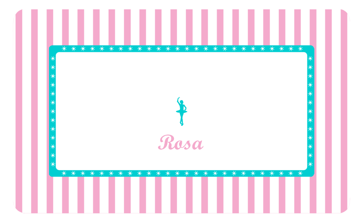 Frühstücksbrettchen Kinder mit Namen Ballerina Frühstücksbrettchen Kinder mit Namen Ballerina