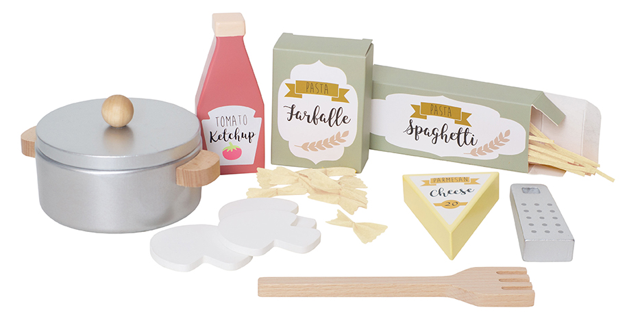 Pasta Set Parkhaus Kinder Holzspielzeug Jabadabado