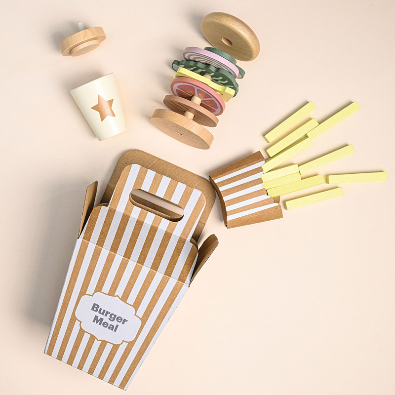 Stapel Burger Kinder Holzspielzeug Jabadabado