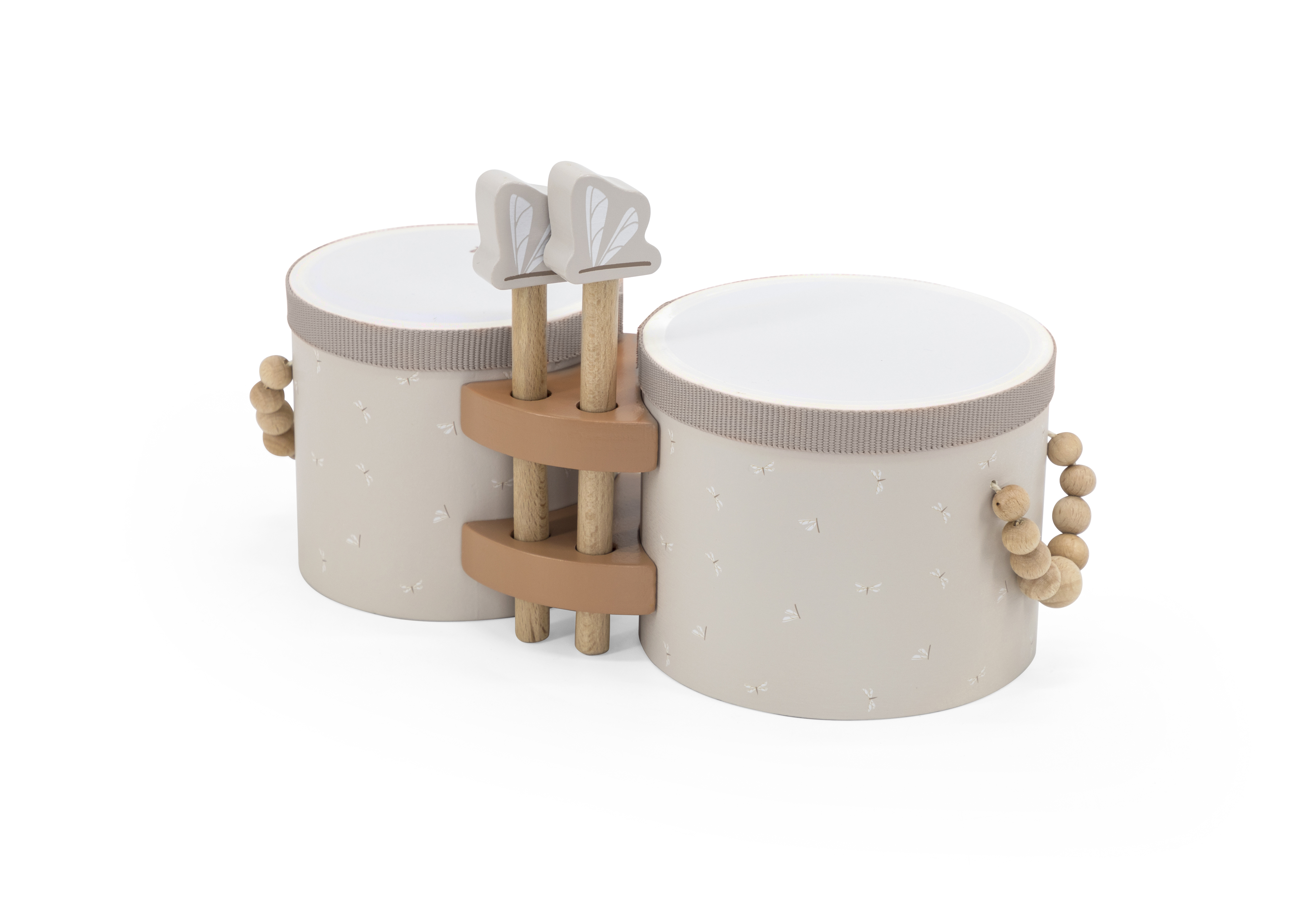 Holz Bongos Kinder Nougat Label Label