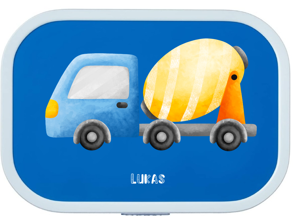 Lunchbox personalisiert Kinder LKW