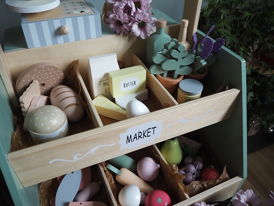 Kinder Marktstand Holzspielzeug Jabadabado