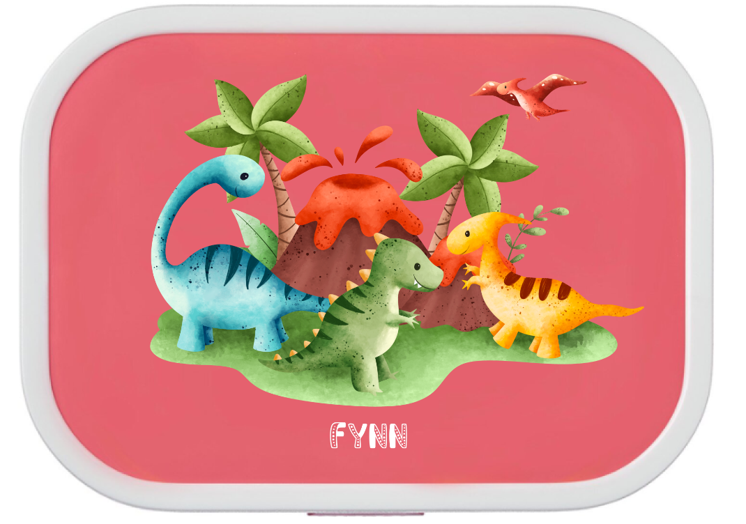 Lunchbox personalisiert Kinder Dino Dinosaurier