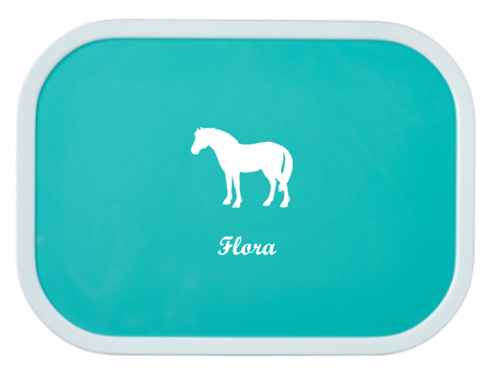Bentobox mit Namen Kinder Pferd