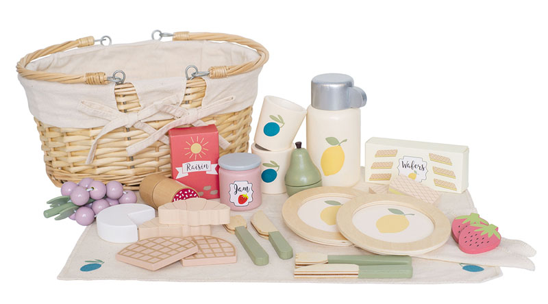 Picknick Korb Provence Kinder Holzspielzeug Jabadabado
