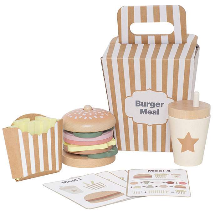 Stapel Burger Kinder Holzspielzeug Jabadabado