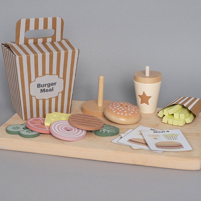 Stapel Burger Kinder Holzspielzeug Jabadabado