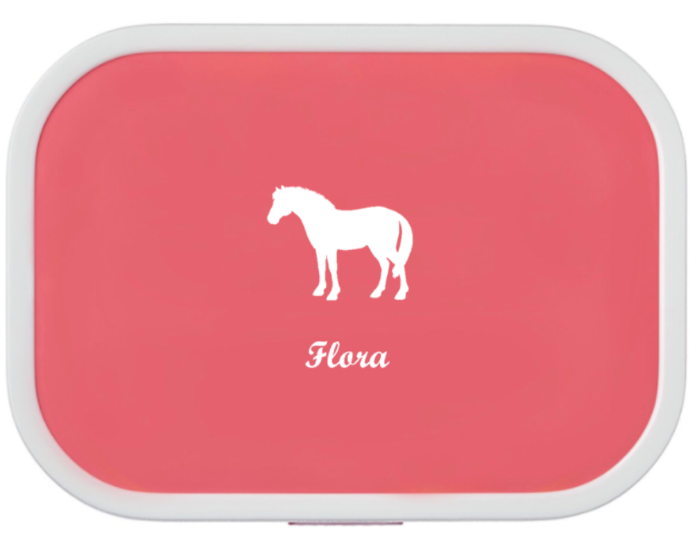 Bentobox mit Namen Kinder Pferd