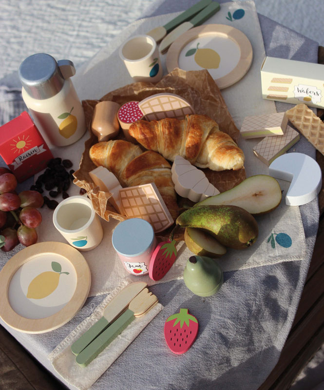 Picknick Korb Provence Kinder Holzspielzeug Jabadabado